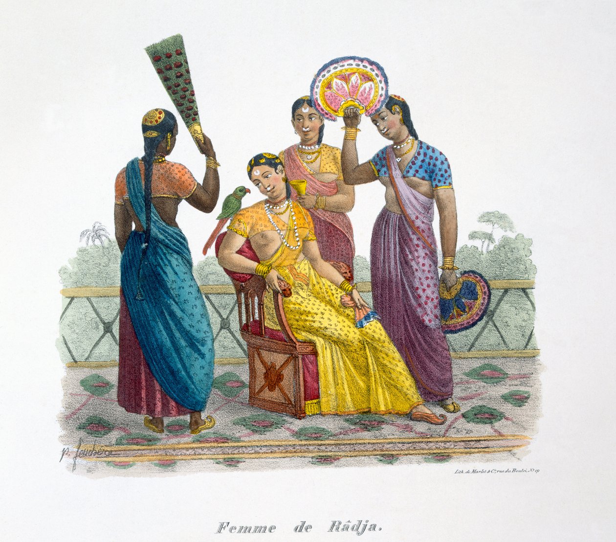 Hustru til en Rajah, 1827-35 af M.E. Burnouf