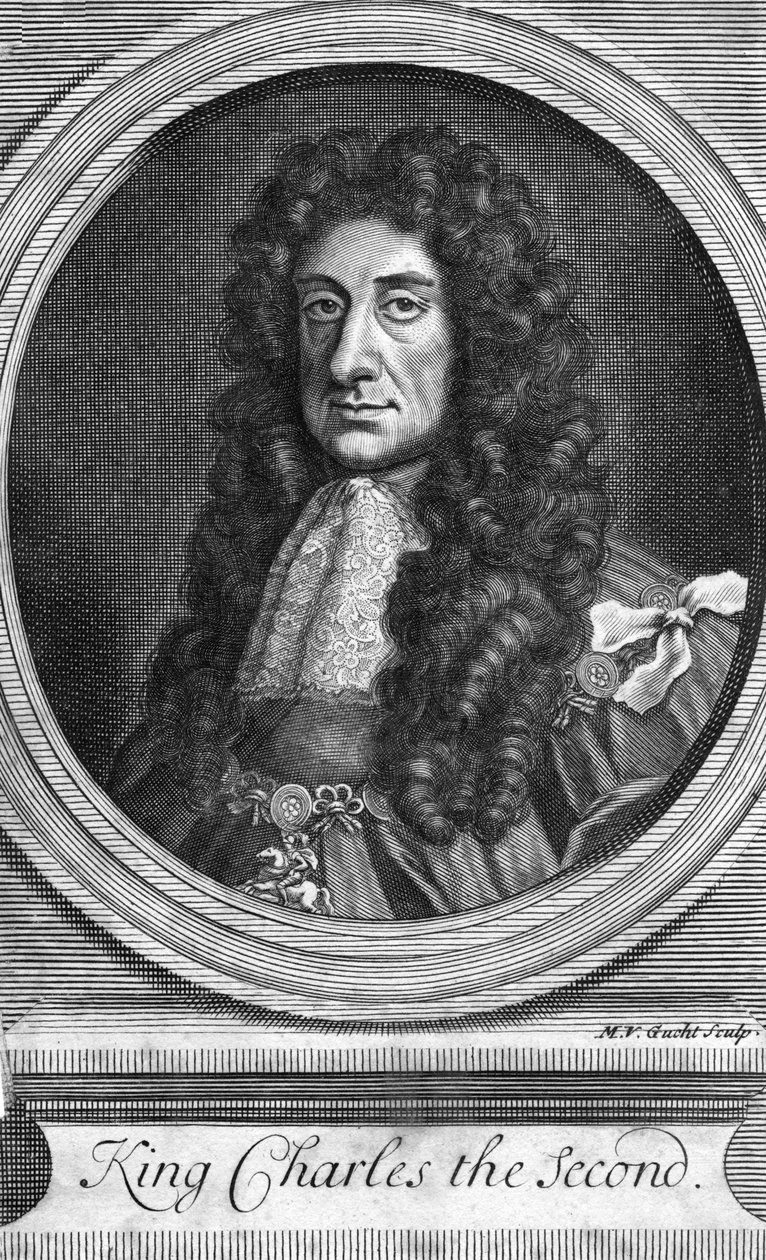 Charles II, King of England, Scotland and Ireland, 1818.dani af MV Gucht