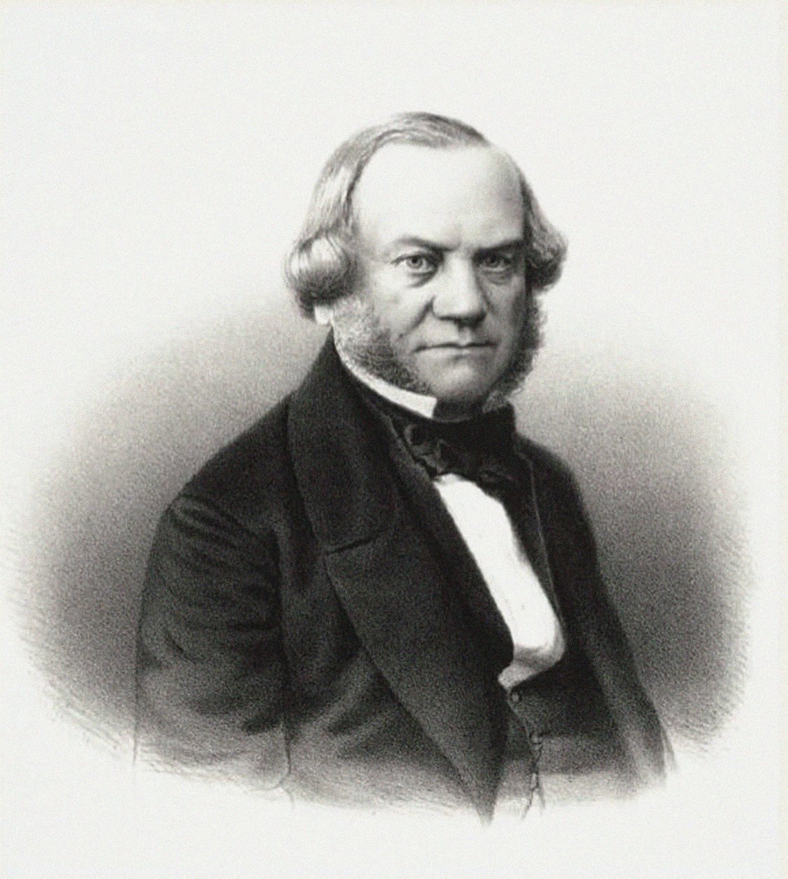 Portræt af direktøren for de kejserlige teatre Alexander Mikhaylovich Gedeonov, 1858. af M. Baryshev