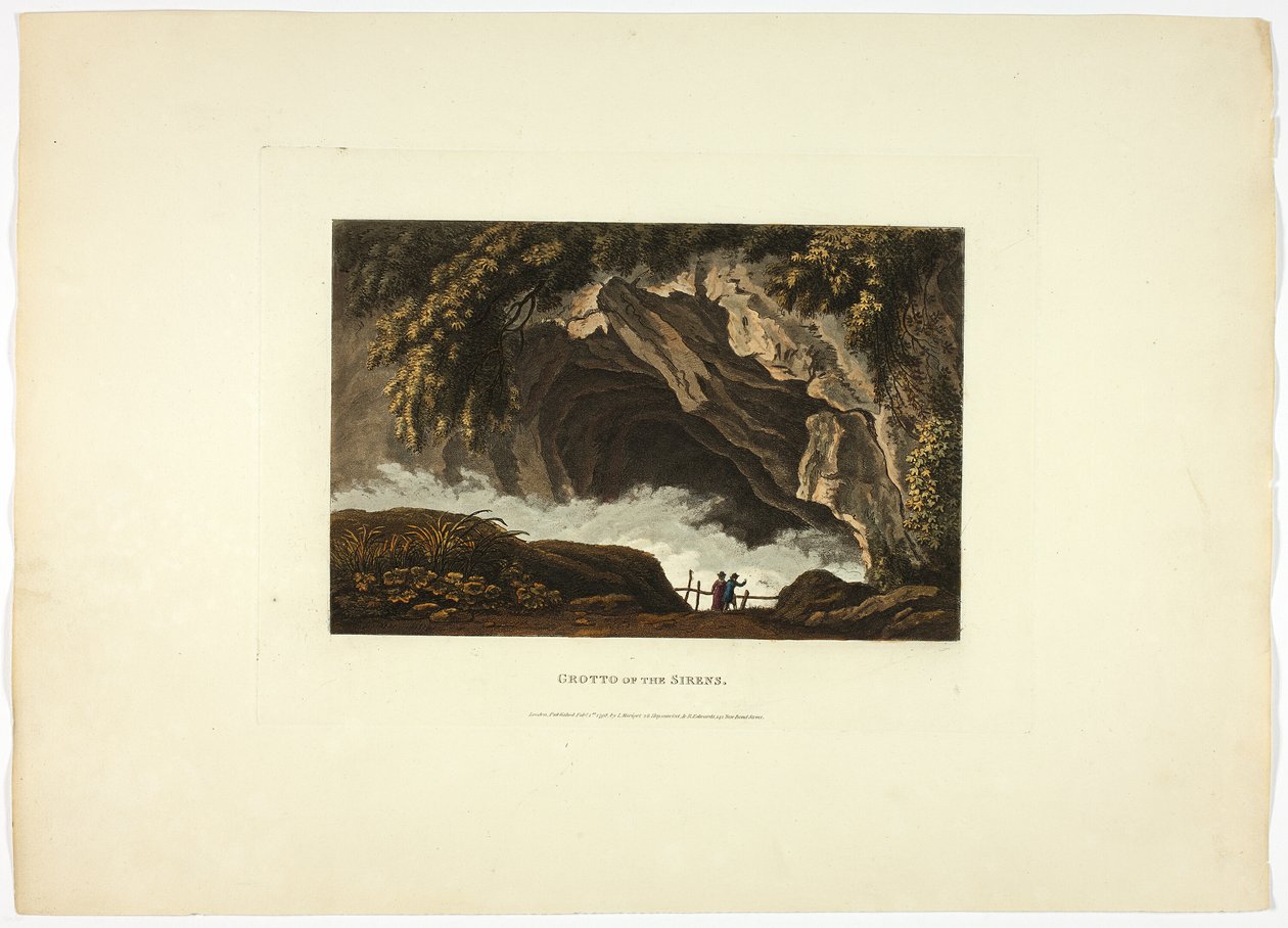 Sirenernes grotte, plade 30 fra Roms ruiner af M. Dubourg