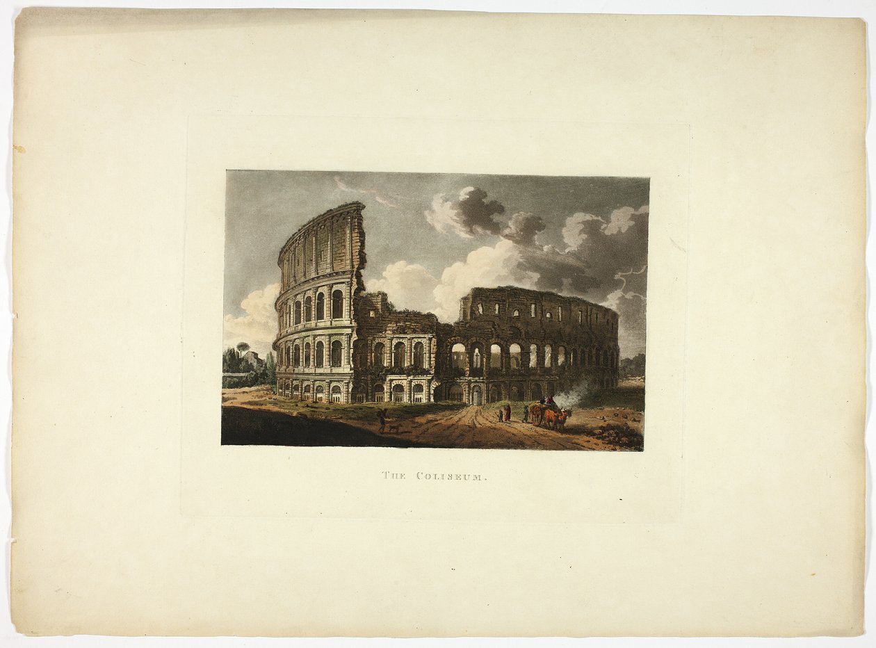 Colosseum, plade femten fra Roms ruiner af M. Dubourg