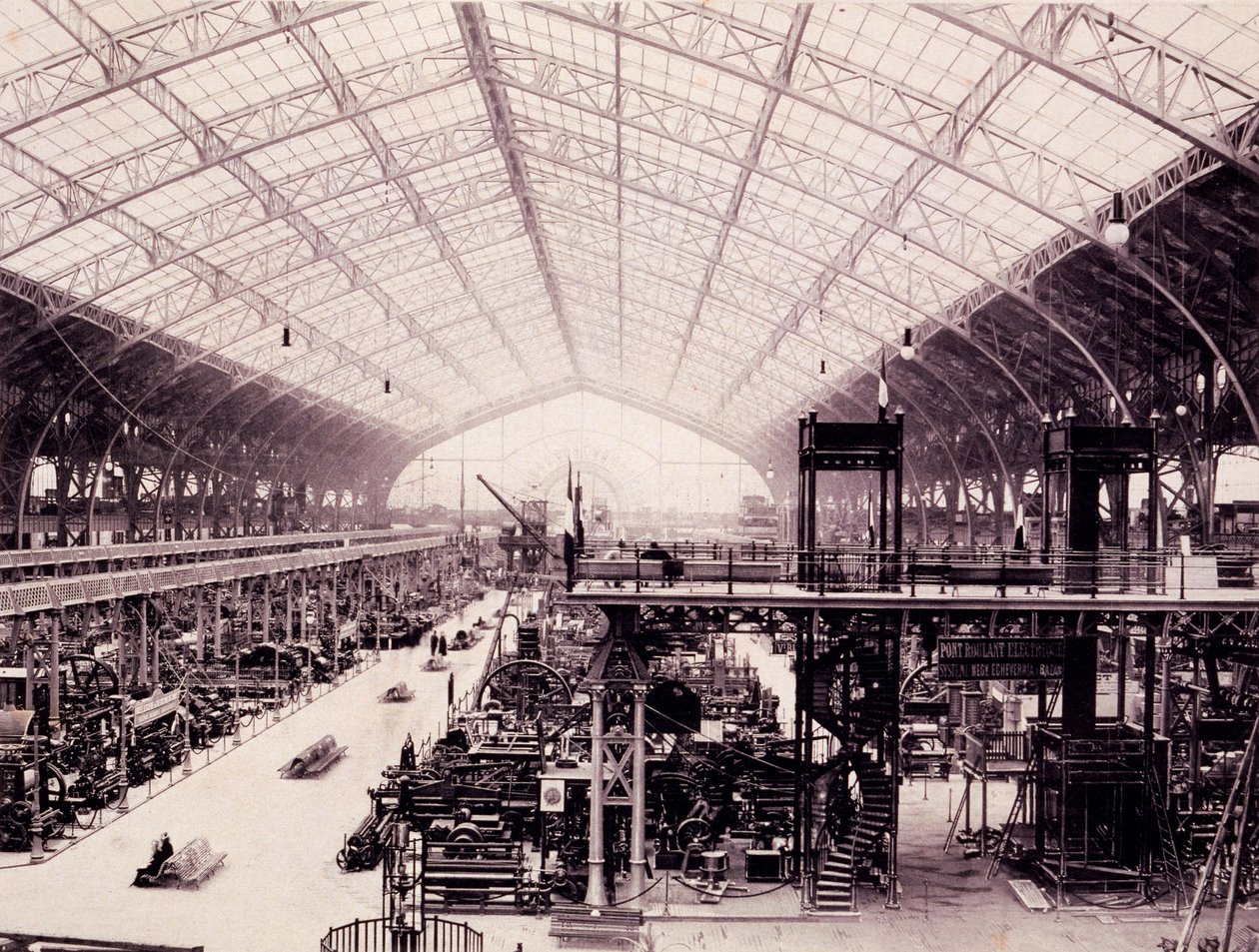 Maskinhallen på Paris-udstillingen, fra L