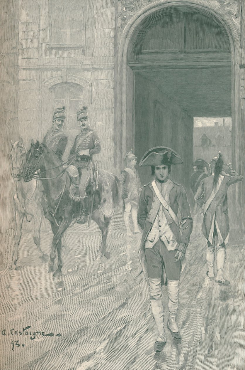 Bonaparte ved Militærskolen, Paris, 1784, 1896 af M. Haider