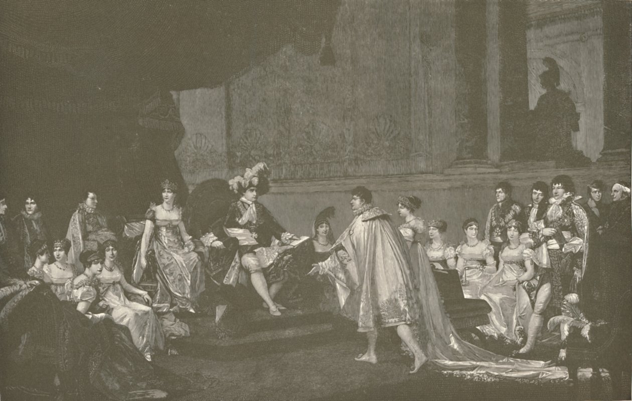 Ægteskab mellem prins Jerome Bonaparte og prinsesse Frederica Catherine af Würtemberg, 1807, 1896 af M. Haider