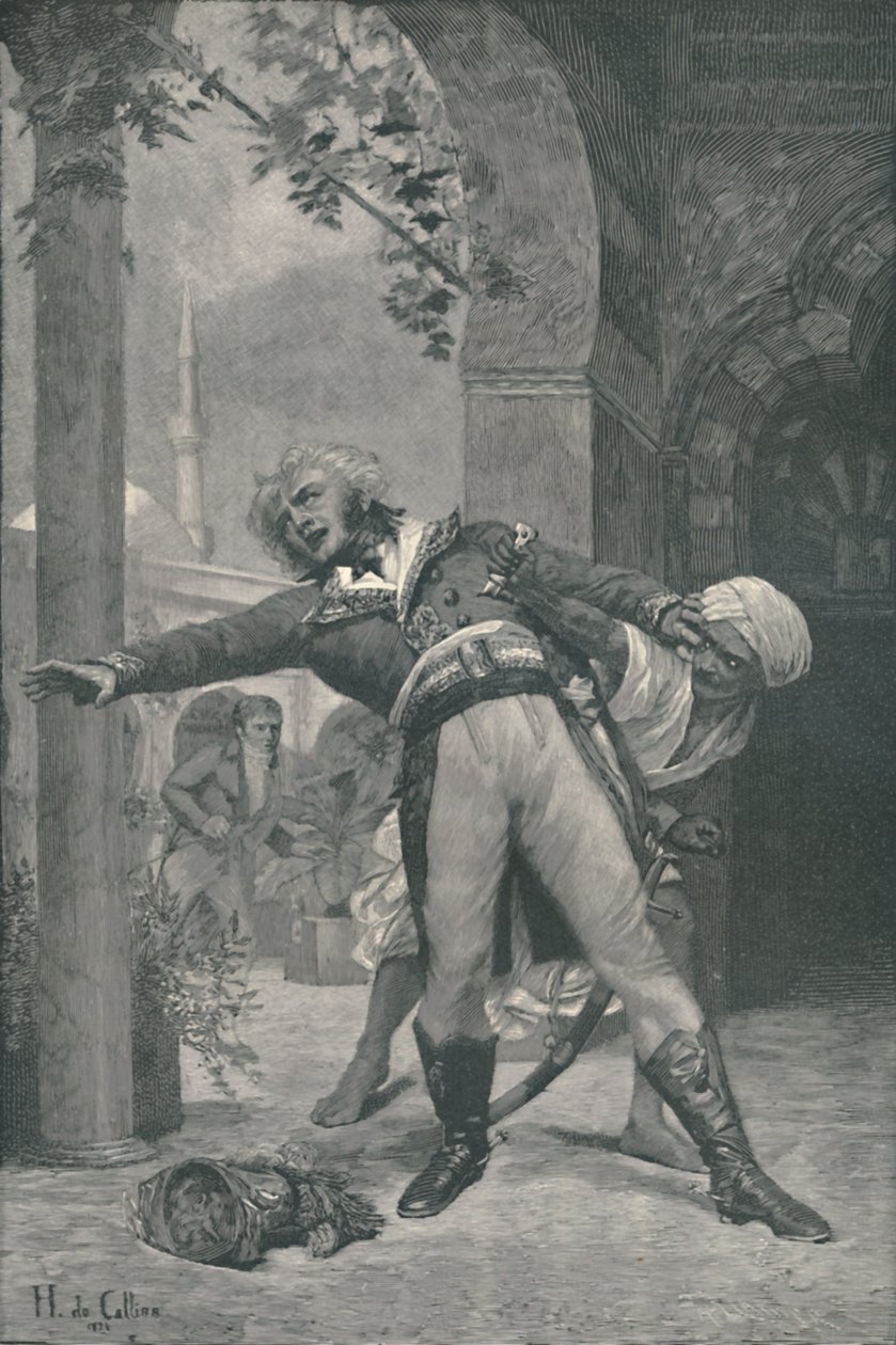 Mordet på Kléber i Kairo, 14. juni 1800, 1896 af Horace de Callias
