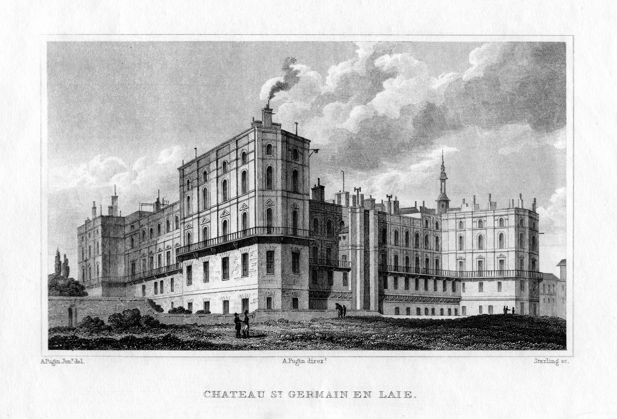 Chateau de Saint Germain en Laye, Paris, c1830 af M. J. Starling