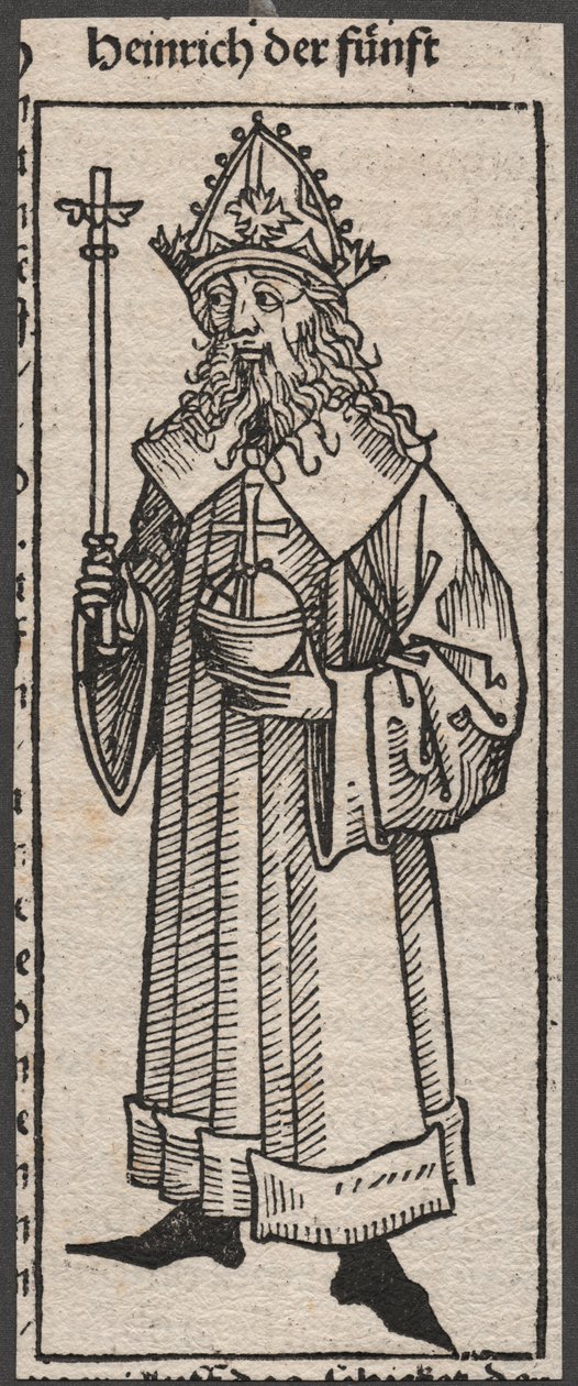 Henrik den Femte af M. & Pleydenwurff W. (d.1494) Wolgemuth