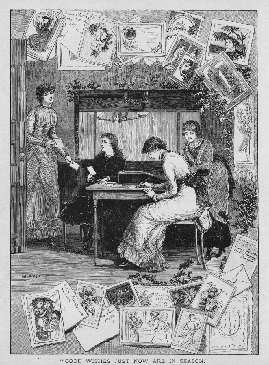 Gode ønsker er lige nu i sæson, 1882. af M. Walker