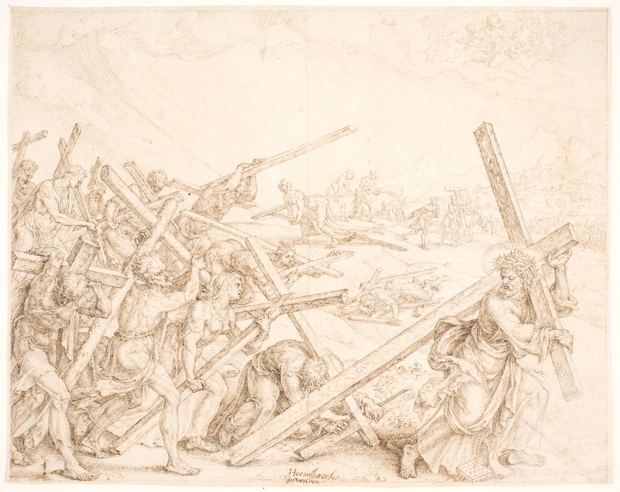 Fiat voluntas tua (ske din vilje) af Maarten van Heemskerck
