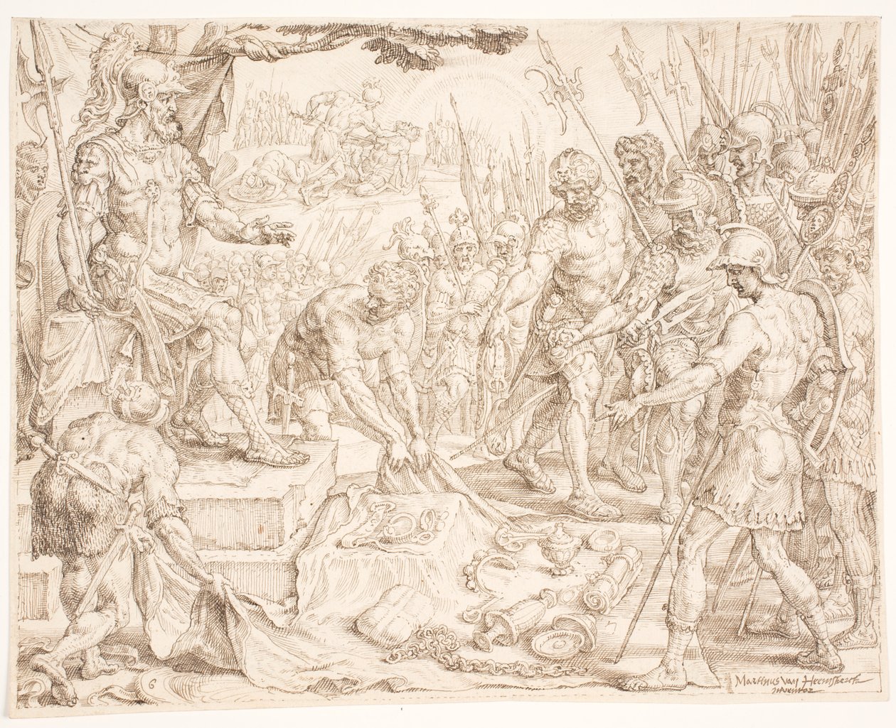Gideon modtager byttet af Maarten van Heemskerck