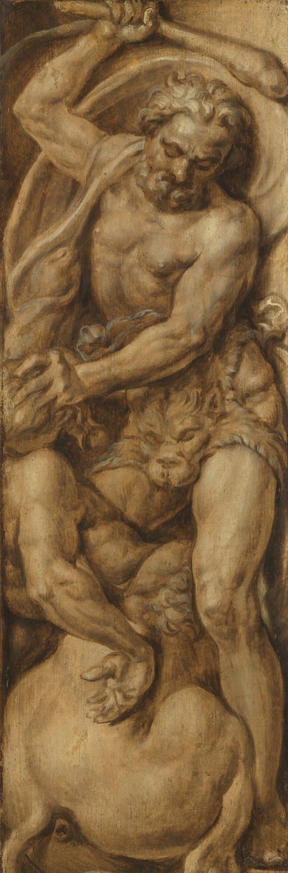 Hercules ødelægger Kentauren Nessus af Maarten van Heemskerck