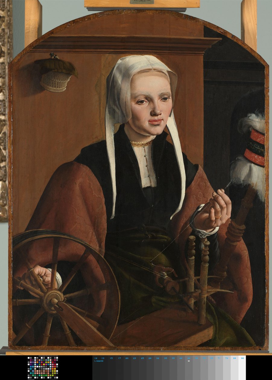 Portræt af en kvinde, muligvis Anne Codde Portræt af en kvinde af Maarten van Heemskerck
