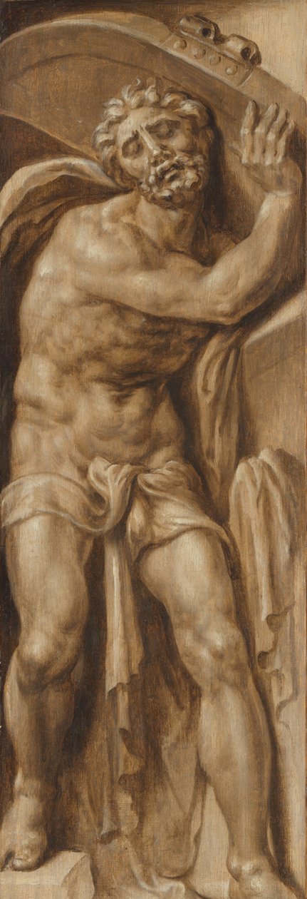 Samson bærer Gazas port Samson bærer dørene til Gaza af Maarten van Heemskerck