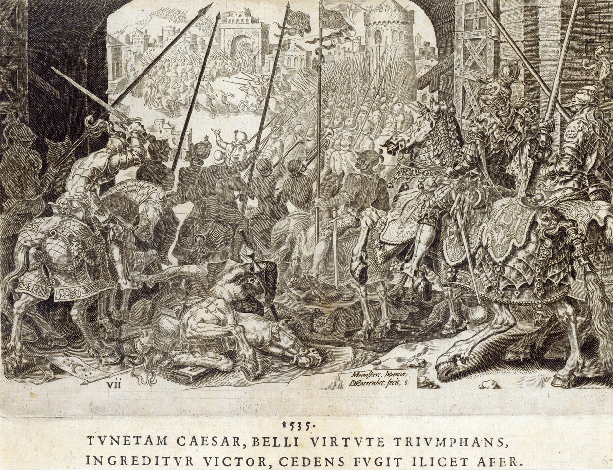 Erobringen af Tunis i 1535, plade 7 fra 