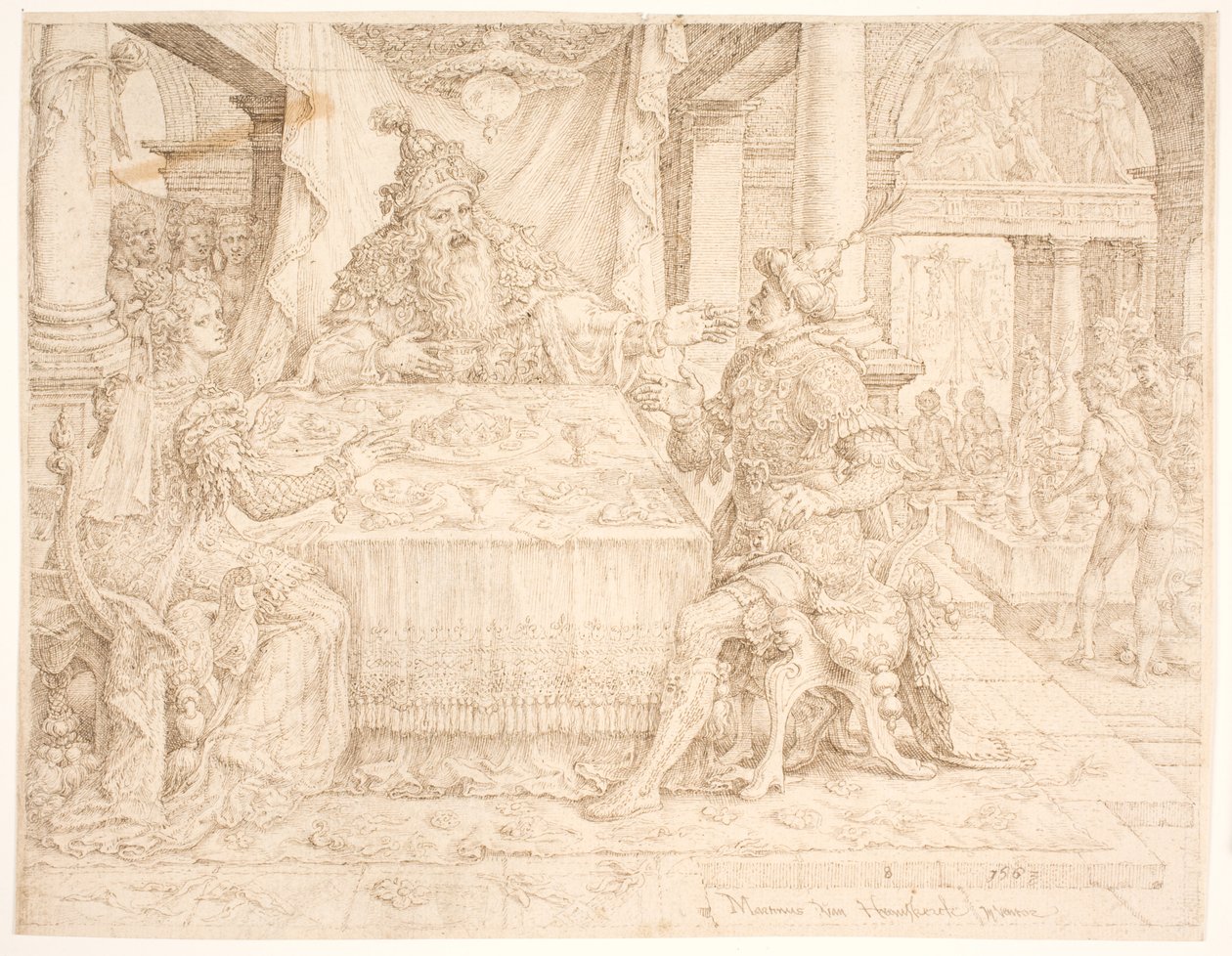 Hamans fald af Maarten van Heemskerck
