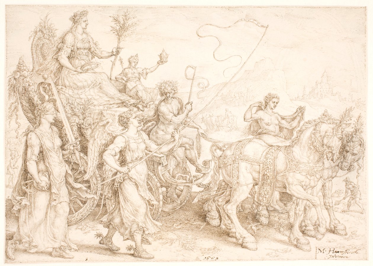 Triumfvogn. Pax (fred) af Maarten van Heemskerck
