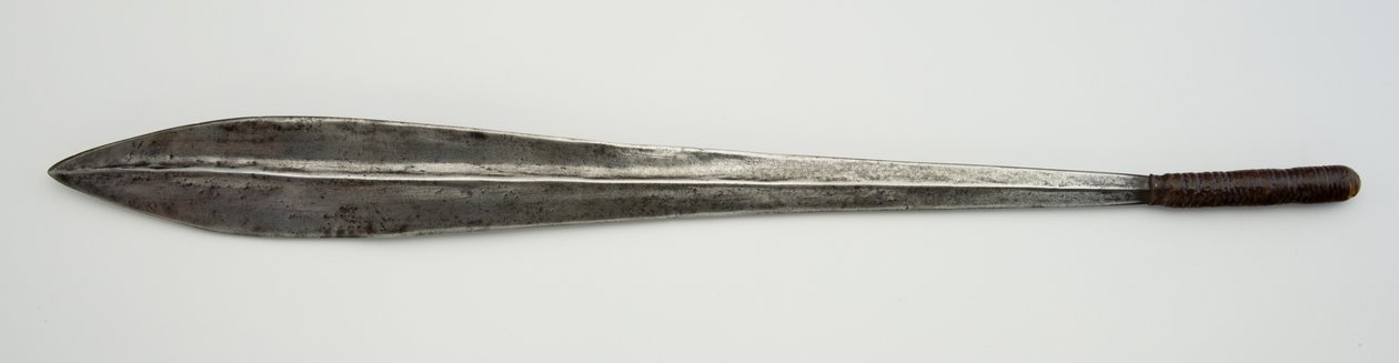 Ol alem, sværd (jern, træ og læder) af Maasai People