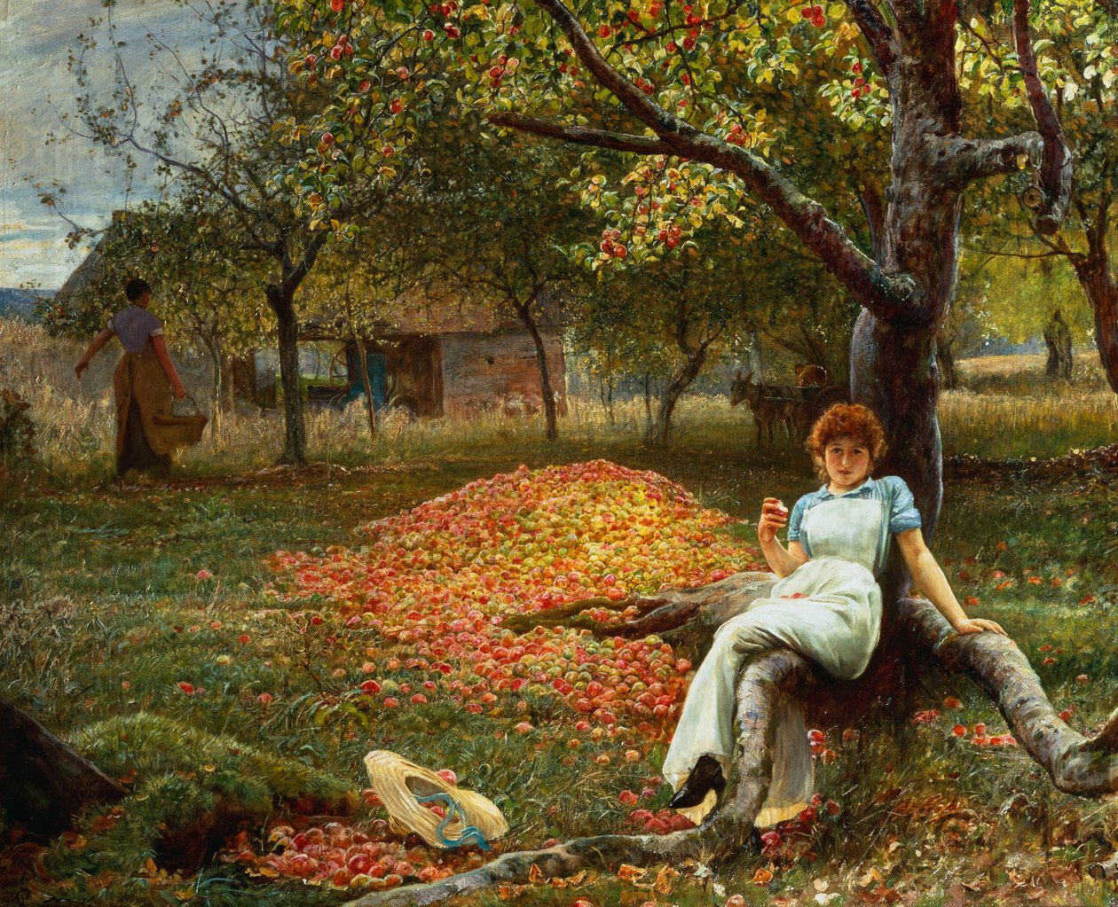 The Cider Orchard, 1890 af Robert Walker Macbeth