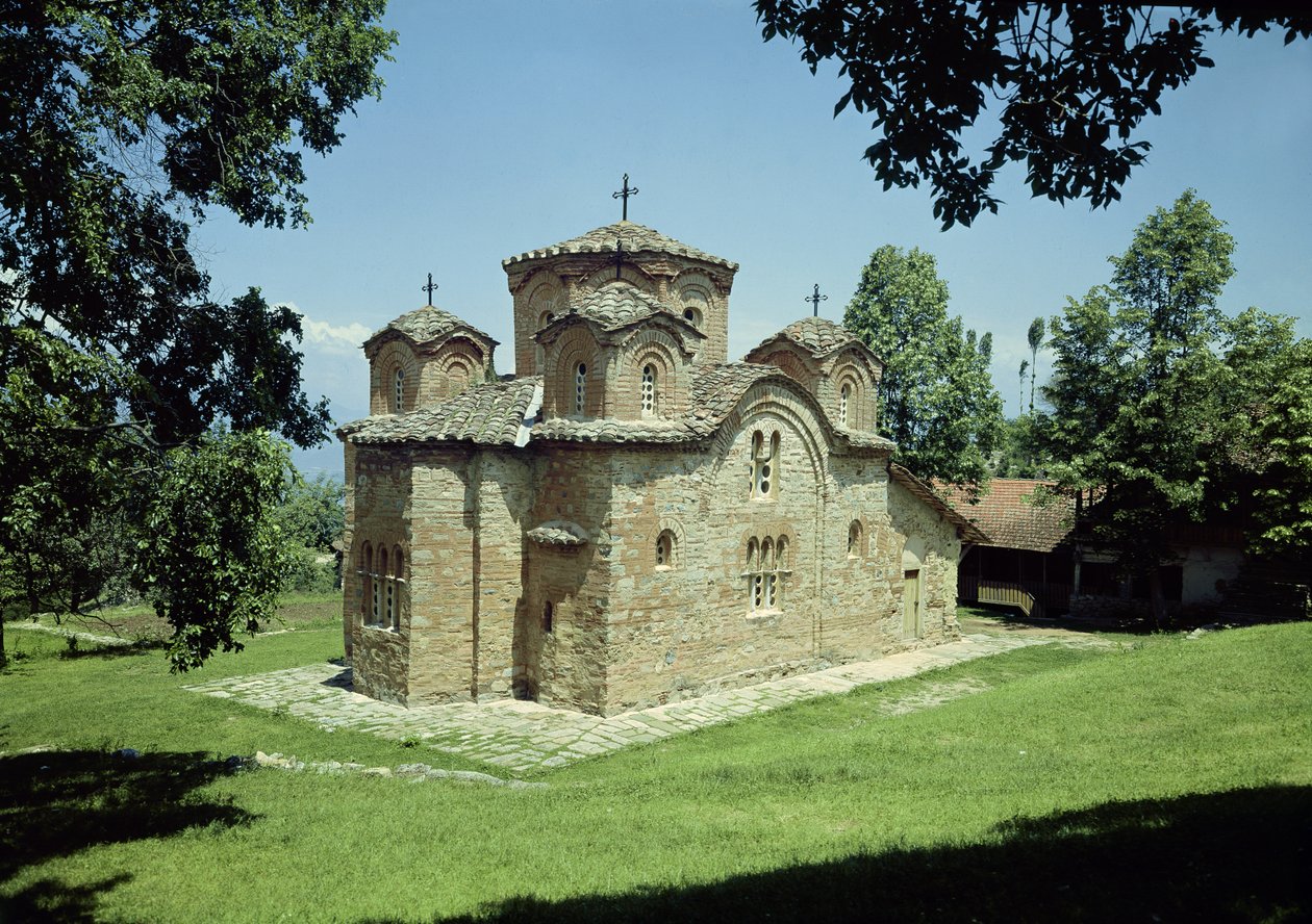 Klosterkirken St. Pantaleimon, bygget ca. 1164 af Macedonian School