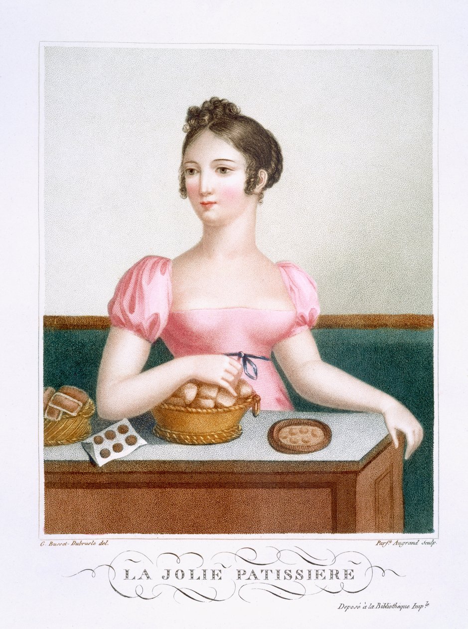 Den smukke konditor, ca.1816 af Madame G. Busset Dubruste