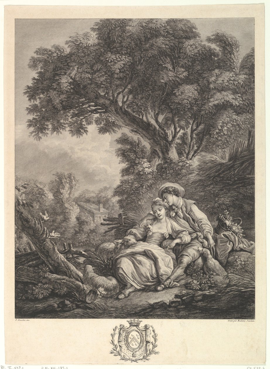 Pensant-ils à ce Mouton Tænker de på fårene, slutningen af det 18. århundrede. af Madame Jourdan