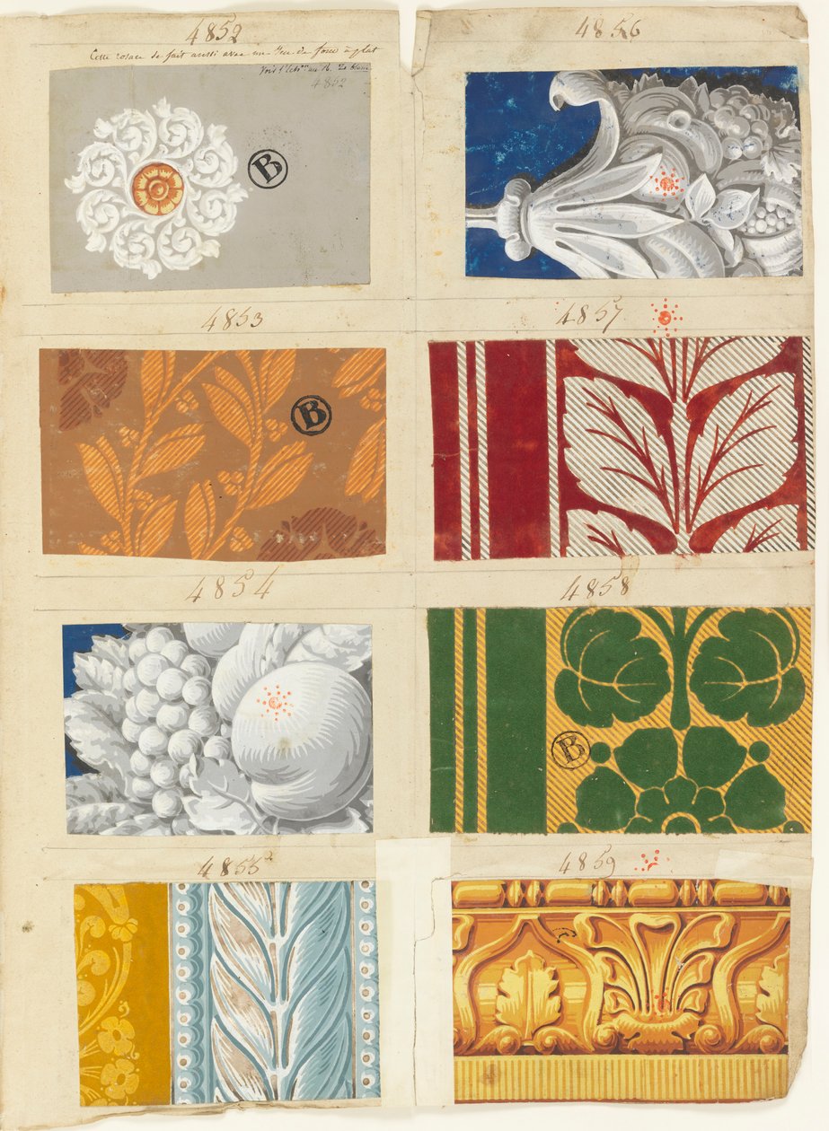 Prøvebog (Frankrig), 1822–30 af Made by Jacquemart and Bénard