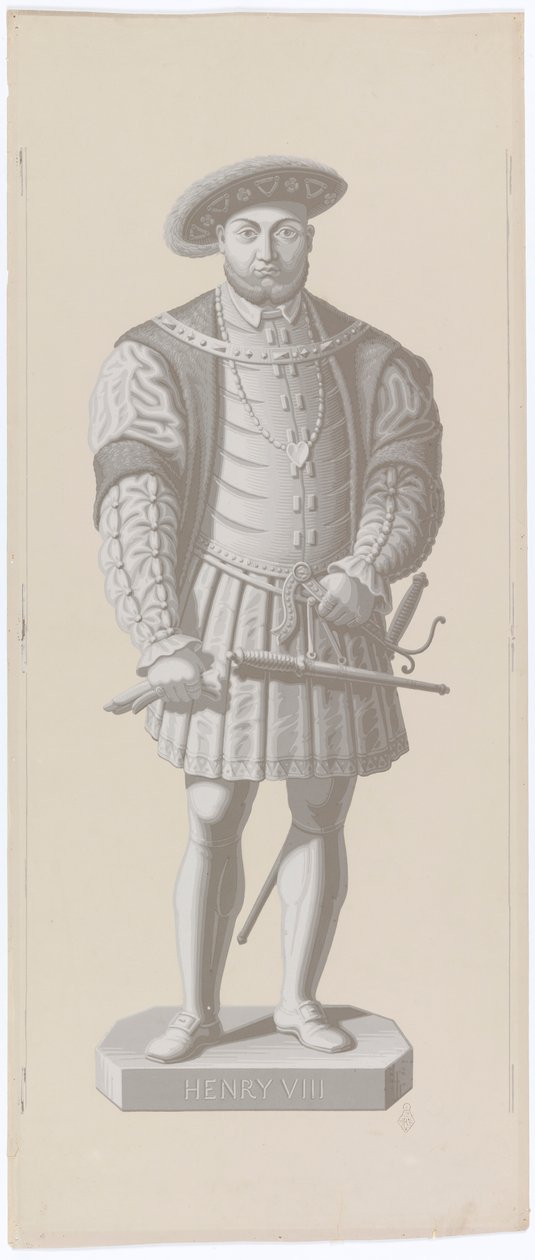Ornament-figur, Henry VIII af Made by Jules Desfossé