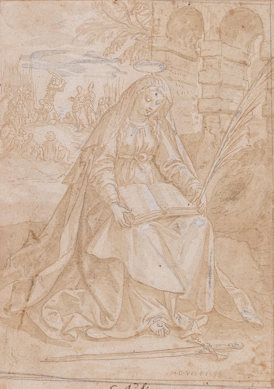 Saint Justine, 1584. af Maerten Vos de