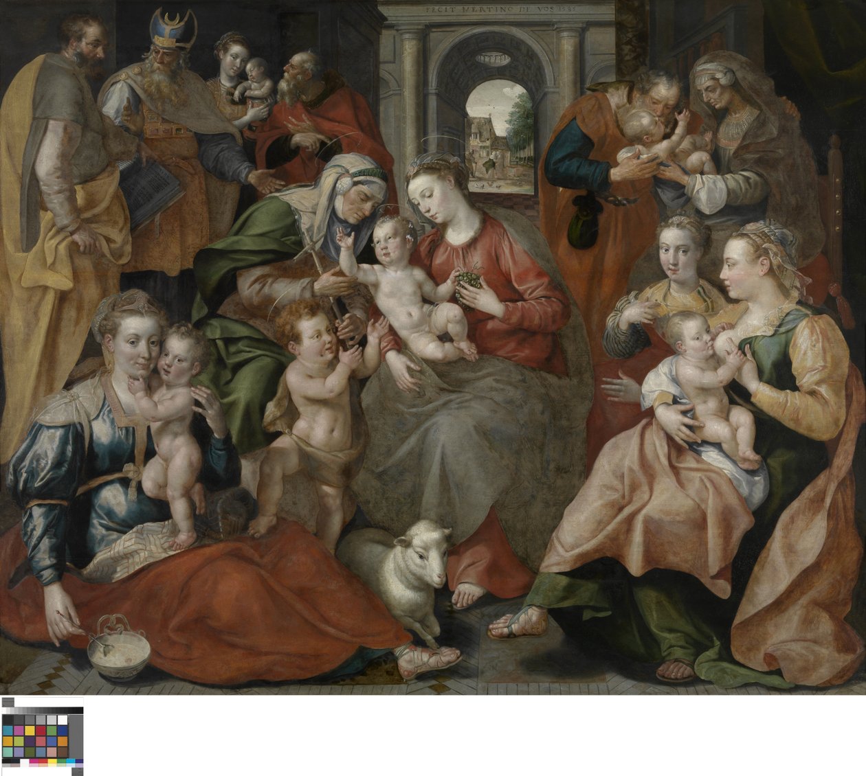 Den hellige Annas familie af Maerten de Vos