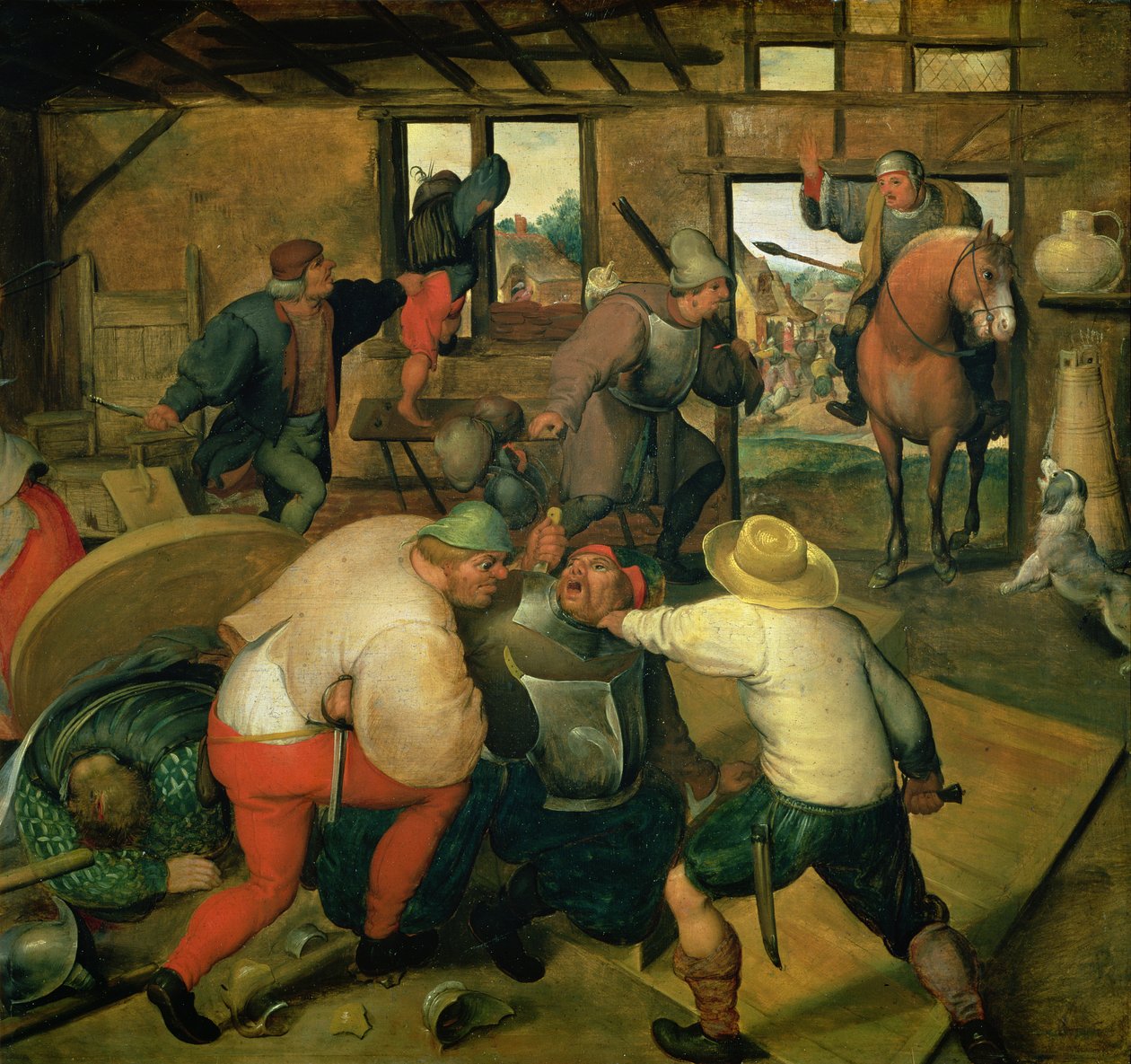 A Fight, ca. 1565-70 (panel) af Maerten van Cleve