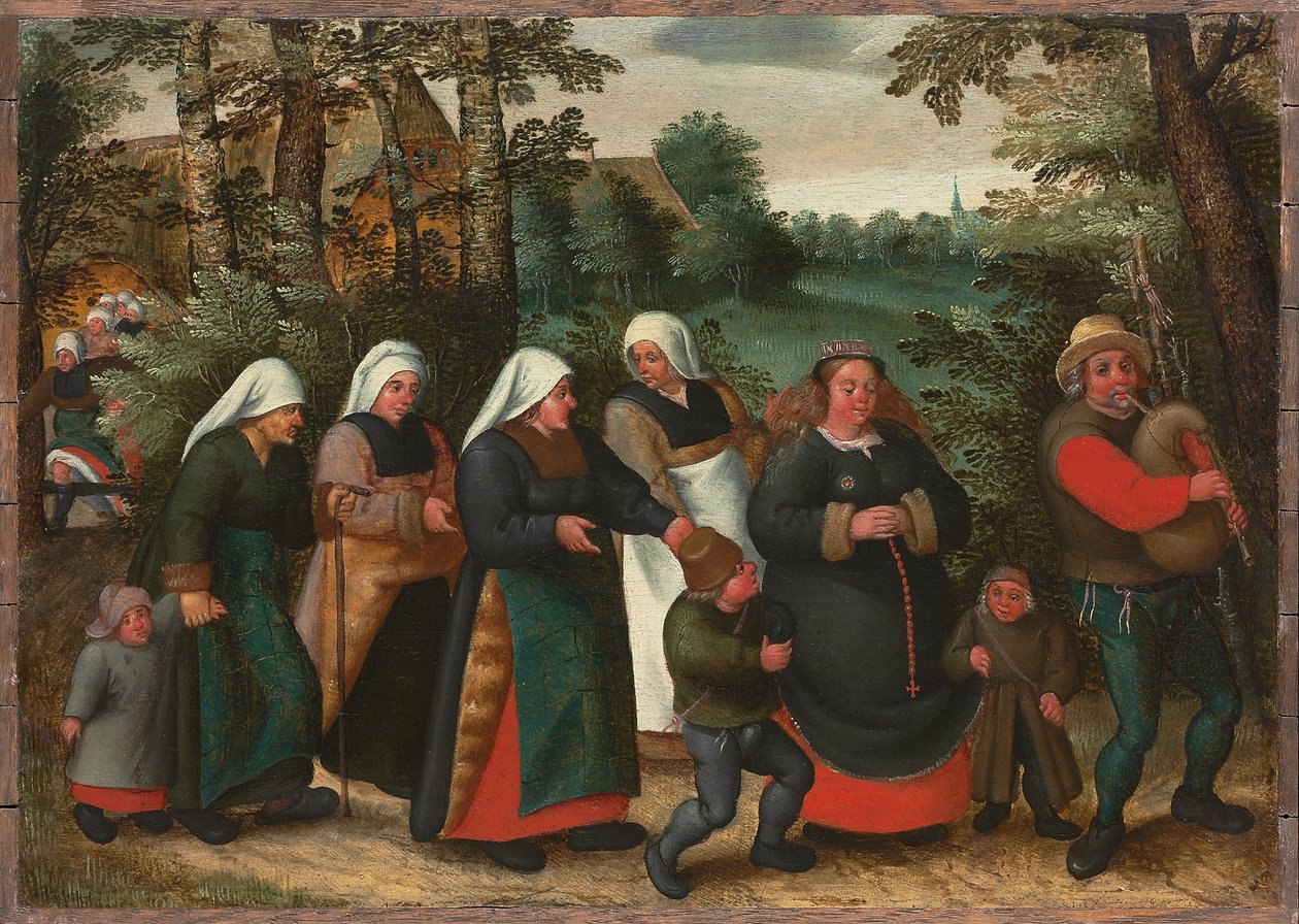 Brudens procession af Maerten van Cleve
