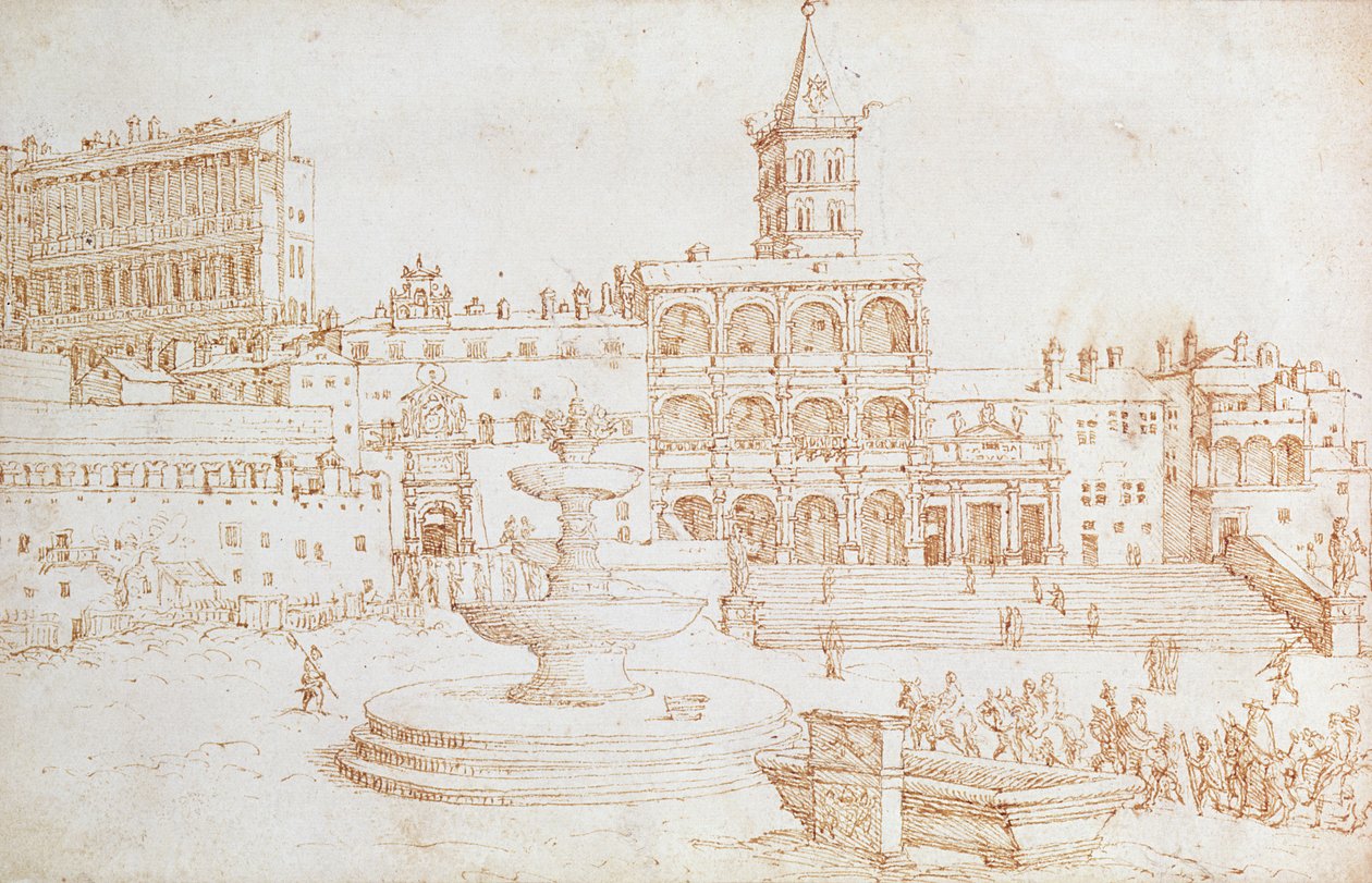 Gamle Sankt Peterskirke af Maerten van Heemskerck
