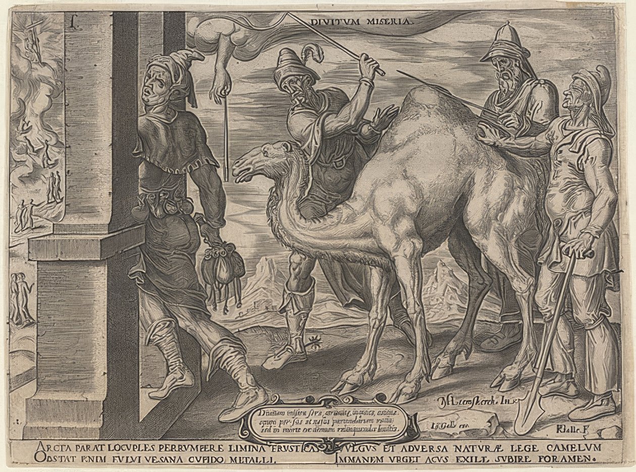 Rig mand og fattig Lazarus. 1563 af Maerten van Heemskerck