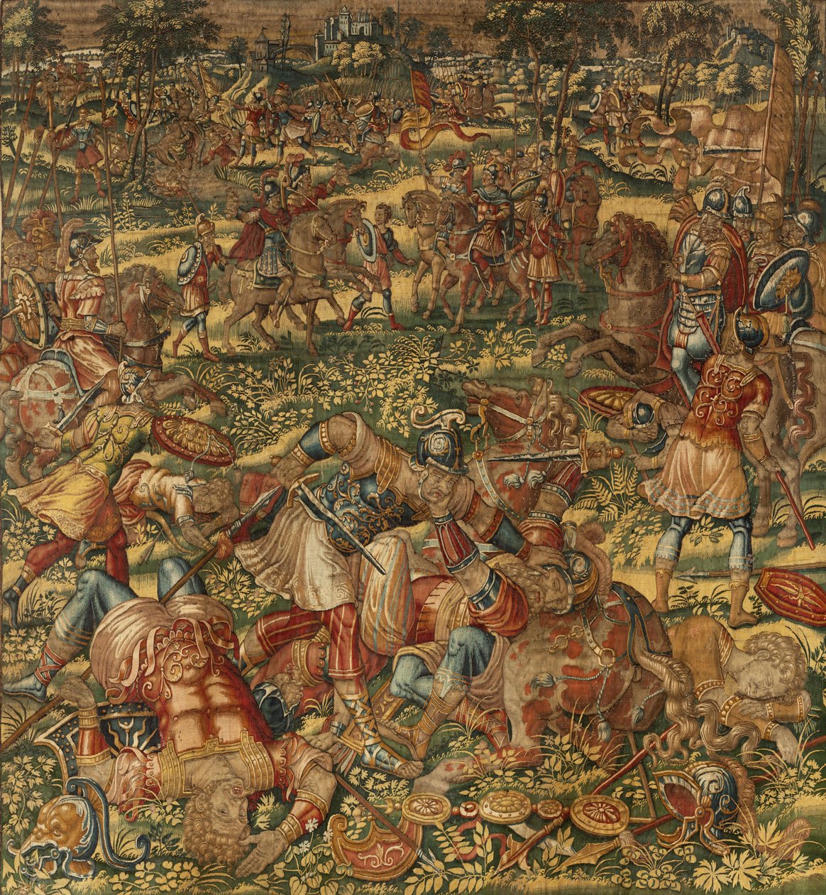 Historien om Gideon, slutningen af det 16. århundrede (silke og uld) af Maerten van Heemskerck