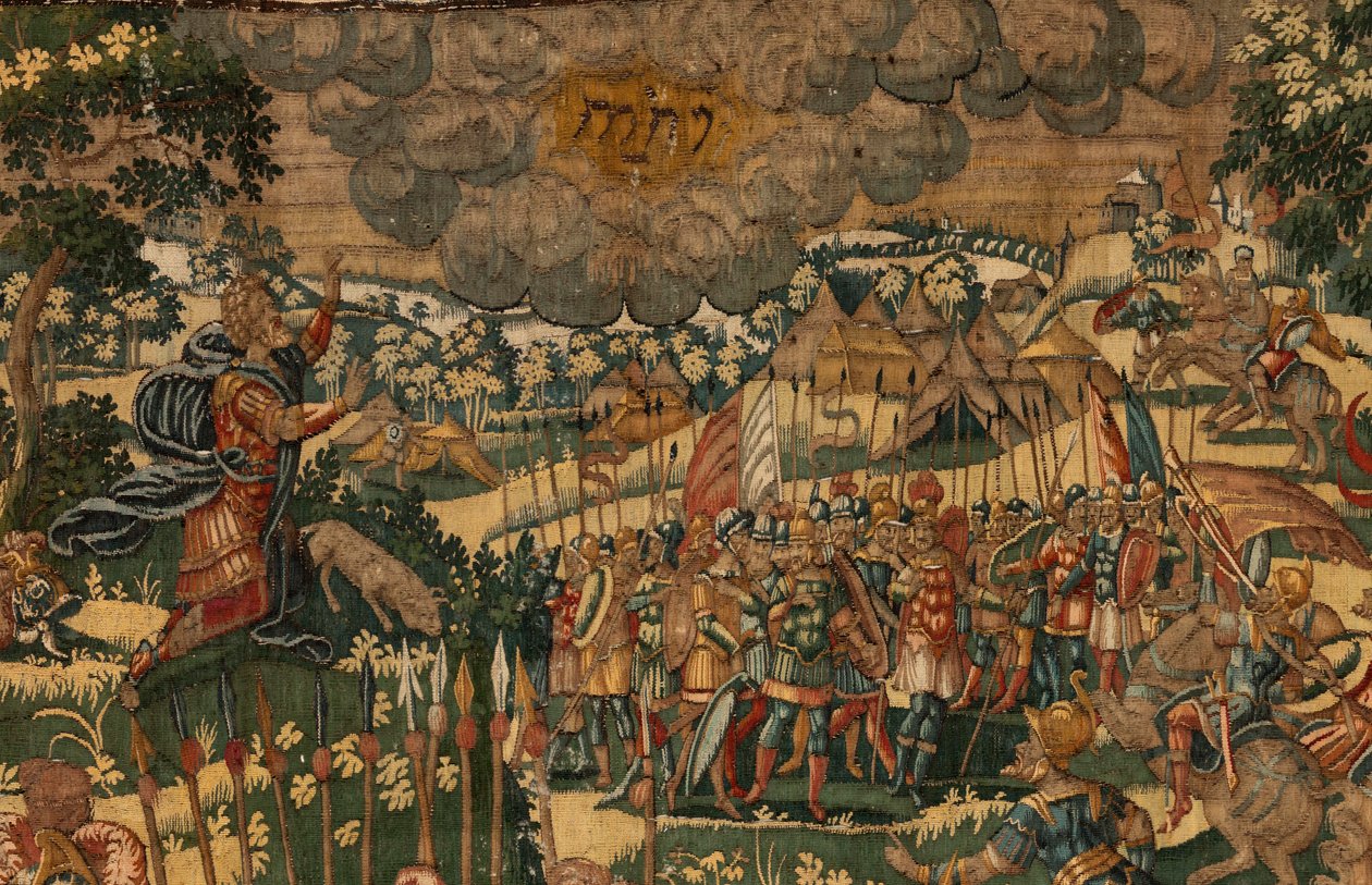 Historien om Gideon, slutningen af det 16. århundrede (silke og uld) af Maerten van Heemskerck