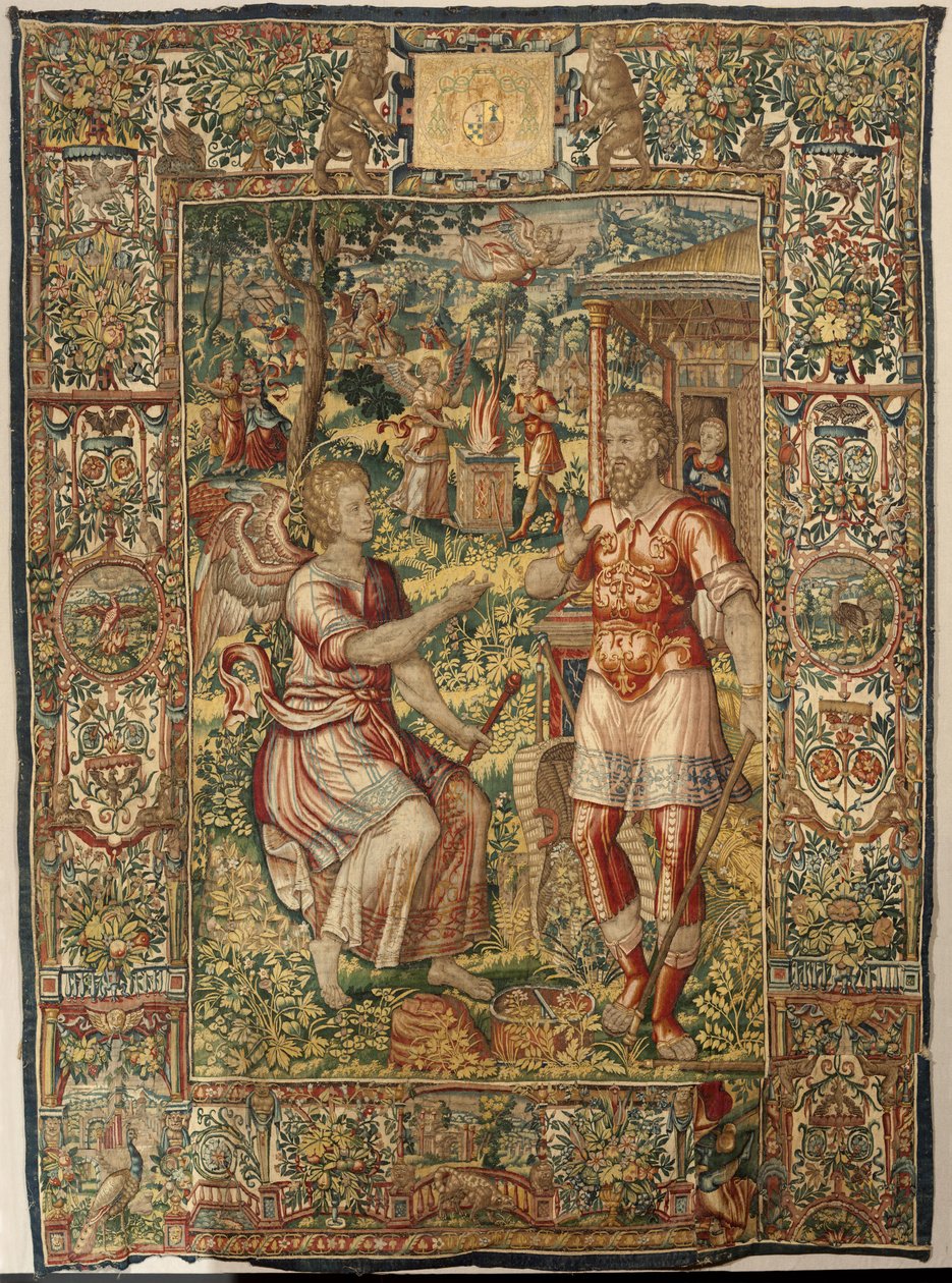 Historien om Gideon, slutningen af det 16. århundrede (silke og uld) af Maerten van Heemskerck
