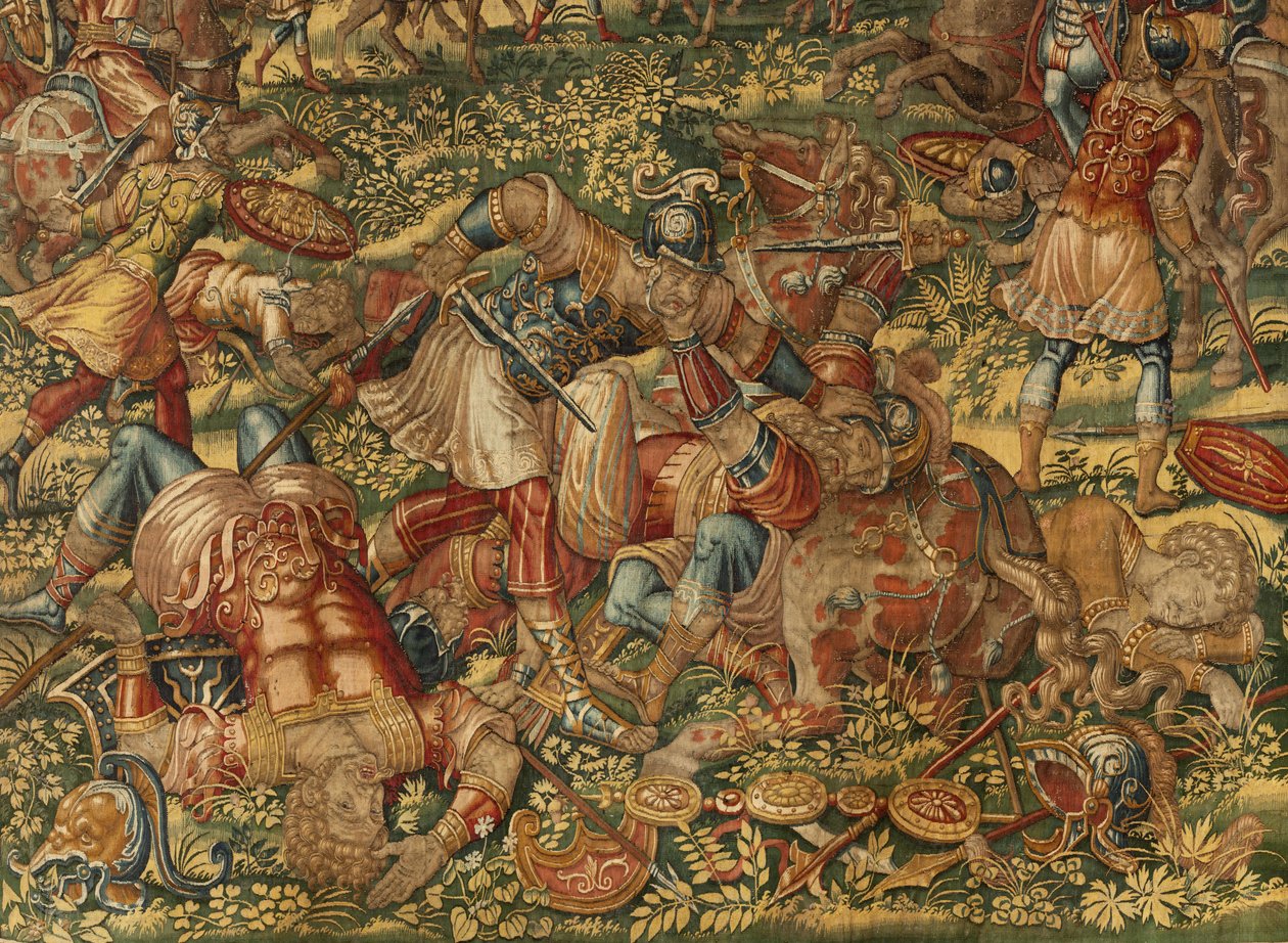 Historien om Gideon, slutningen af det 16. århundrede (silke og uld) af Maerten van Heemskerck