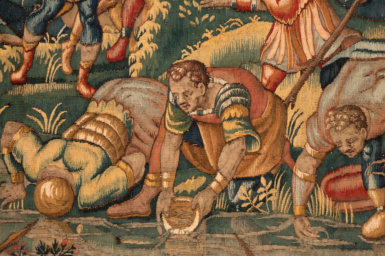 Historien om Gideon, slutningen af det 16. århundrede (silke og uld) af Maerten van Heemskerck