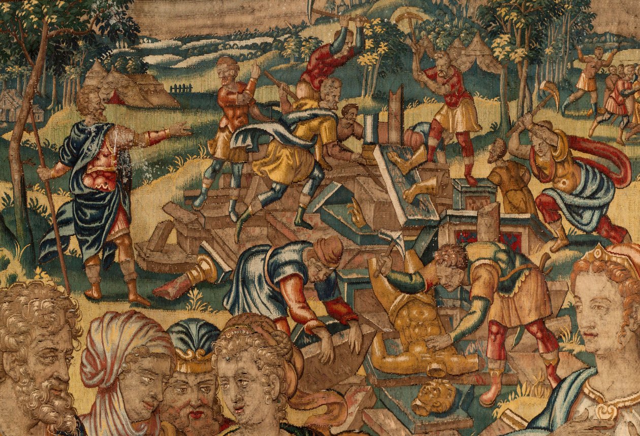 Historien om Gideon, slutningen af det 16. århundrede (silke og uld) af Maerten van Heemskerck