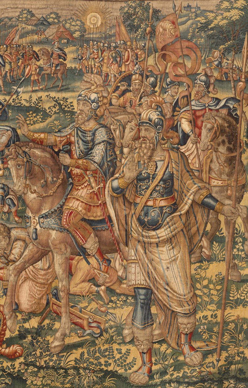 Historien om Gideon, slutningen af det 16. århundrede (silke og uld) af Maerten van Heemskerck