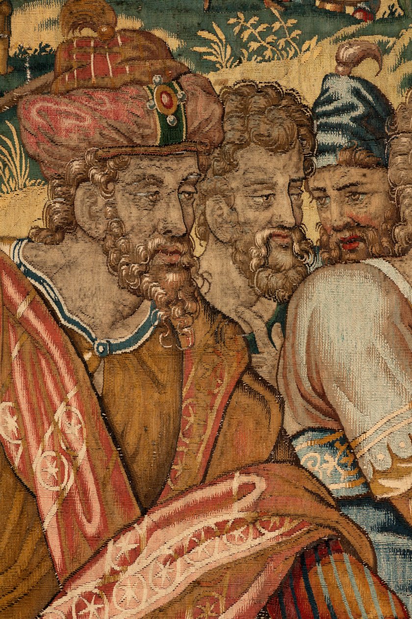 Historien om Gideon, slutningen af det 16. århundrede (silke og uld) af Maerten van Heemskerck