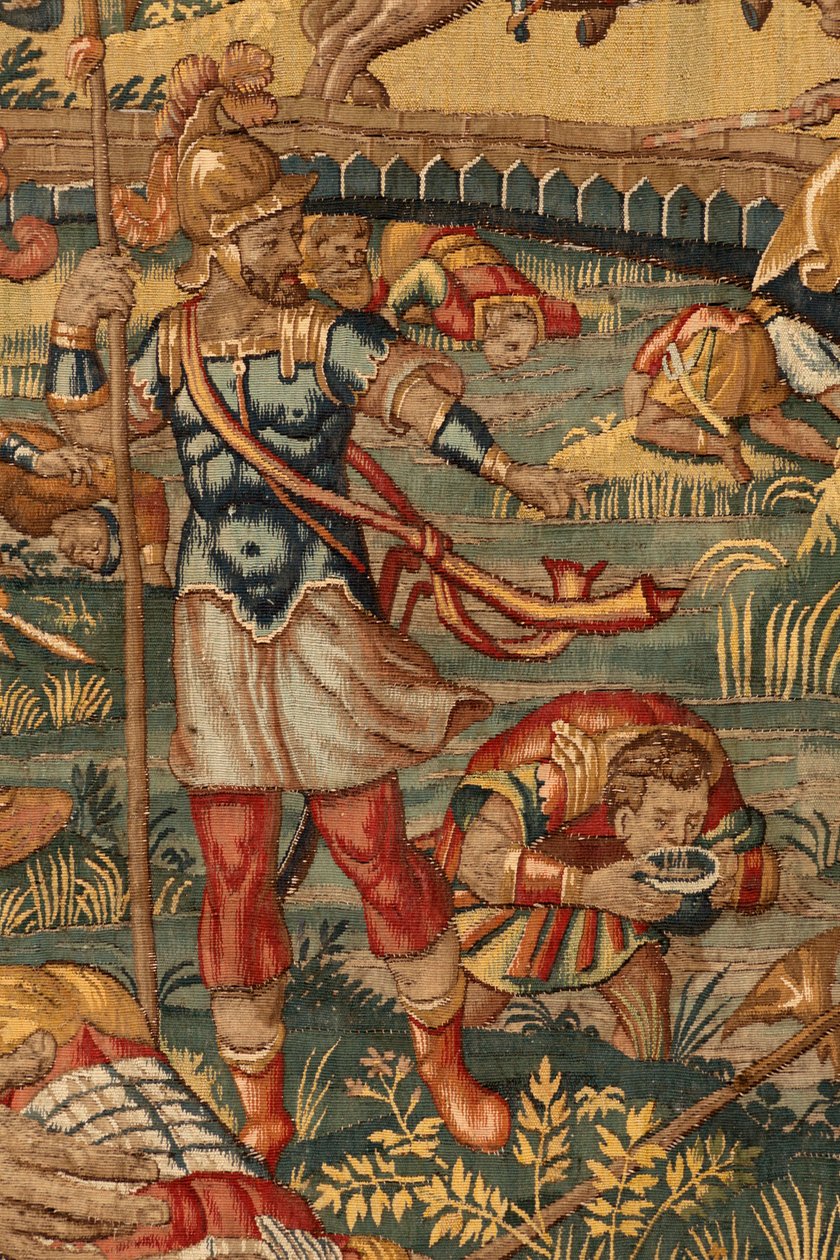 Historien om Gideon, slutningen af det 16. århundrede (silke og uld) af Maerten van Heemskerck