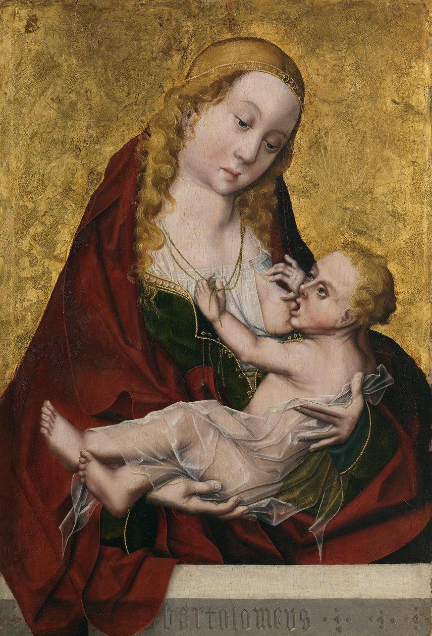 Jomfruen, der dier barnet, ca. 1490 af Maestro Bartolomé