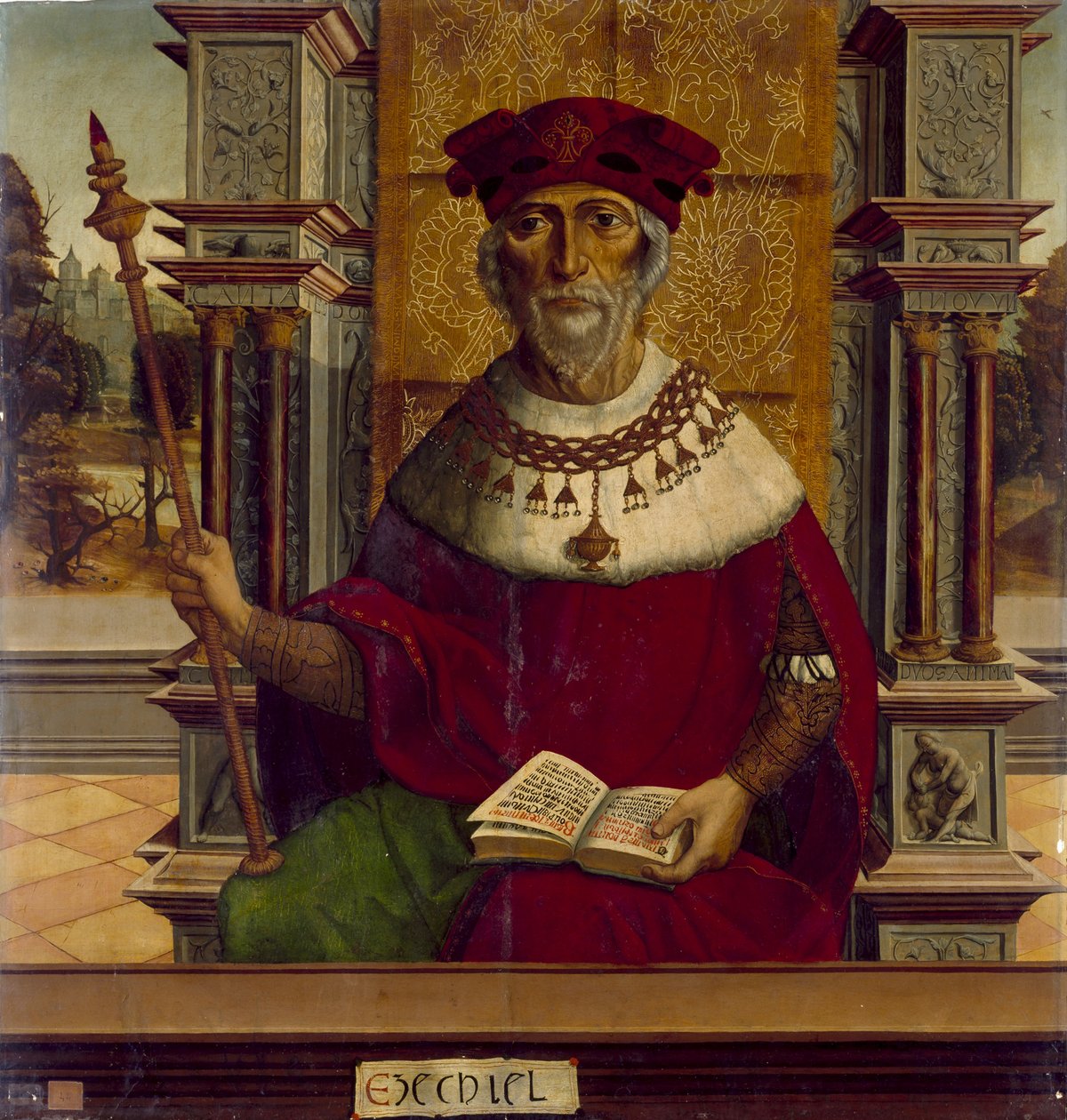 Profeten Ezekiel, ca. 1525 af Maestro de Becerril