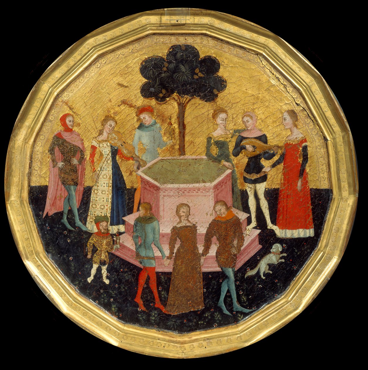 Kærlighedens have, c.1370 af Maestro di Deschi Da Parto