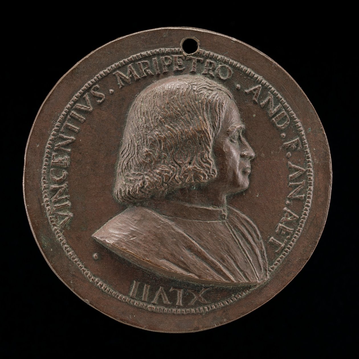 Vincenzo Malipiero, venetiansk patricier, bror til Francesco [forside], 1523. af Maffeo Olivieri