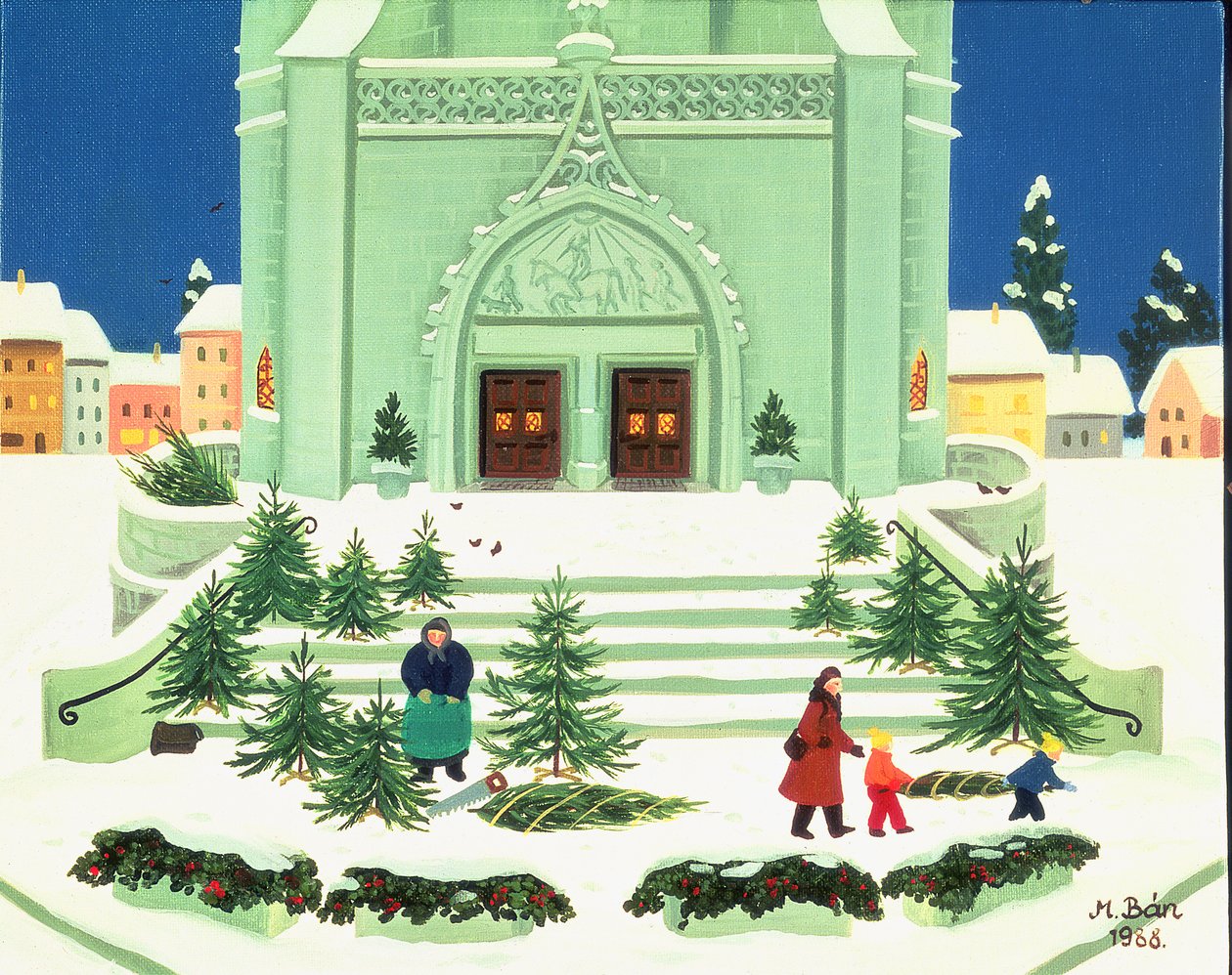 Salg af juletræer, 1988 af Magdolna Ban
