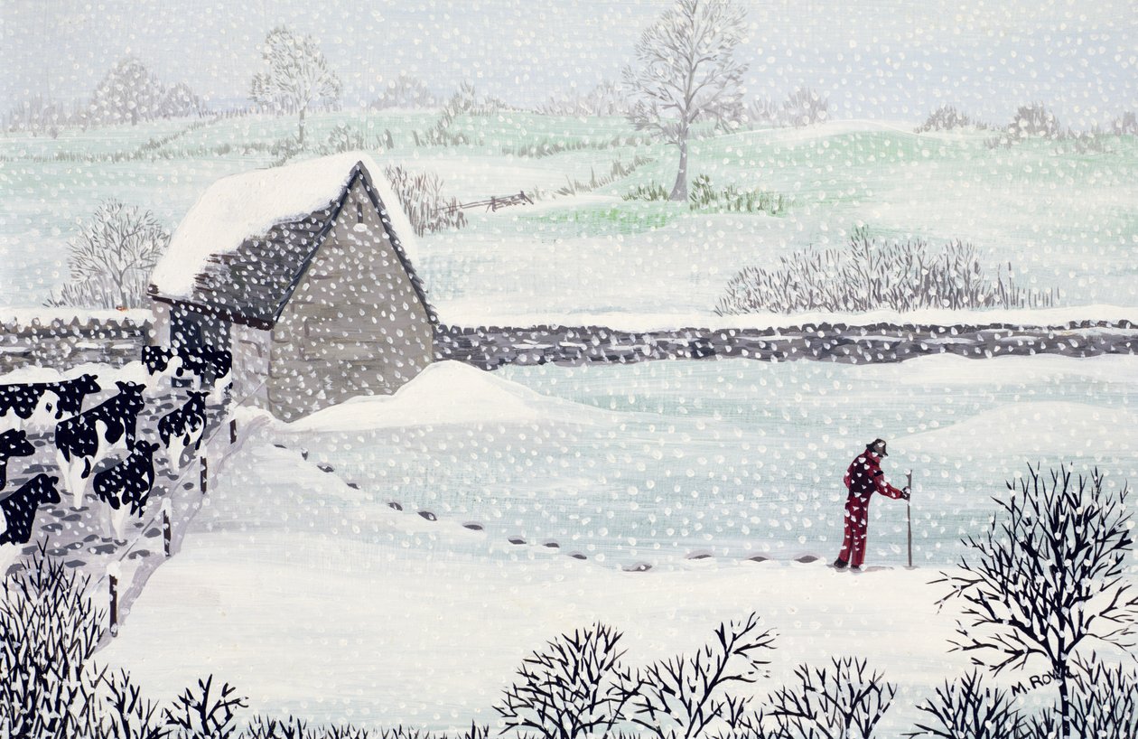 Cotswold Farm om vinteren af Maggie Rowe