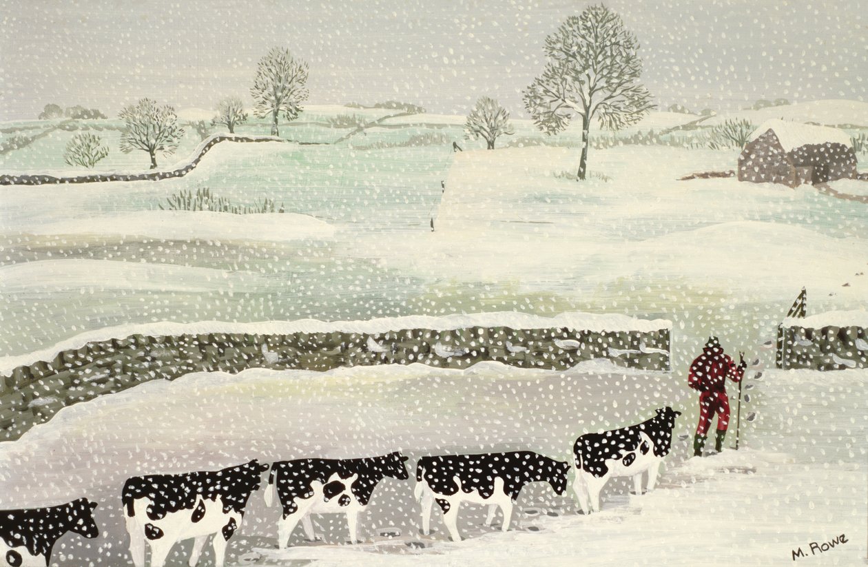 Cotswold: Vinterscene af Maggie Rowe