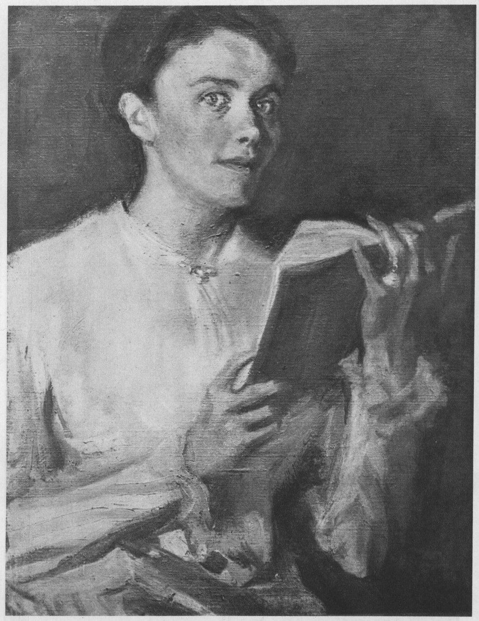 Læse kvinde. Beskrivelse i henhold til kilder af Magnus Enckell